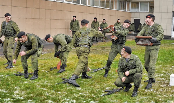 デモ海兵隊、サンクトペテルブルク、ロシア — ストック写真