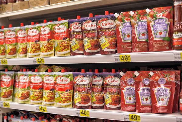 Ketchup in the store — Stock Image Ketchup in the store Stock Image