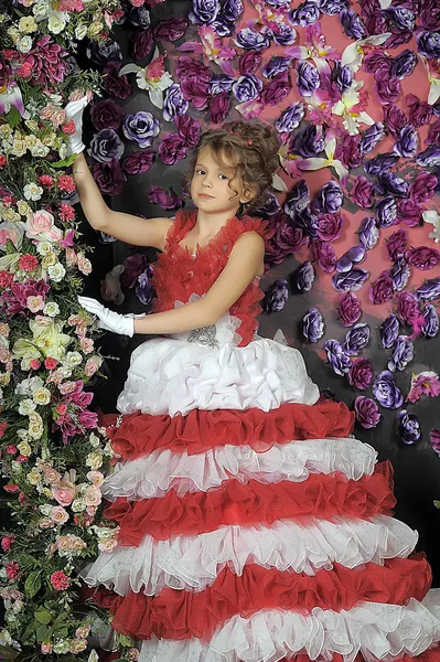 Una joven en traje princesa . — Foto de Stock