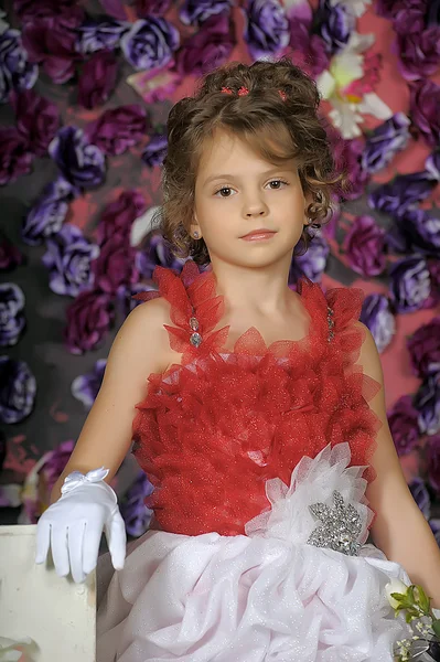 Ein junges Mädchen im Kostüm Prinzessin. — Stockfoto