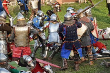 Medieval battle clipart