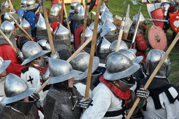 Schlacht im Mittelalter — Stockfoto