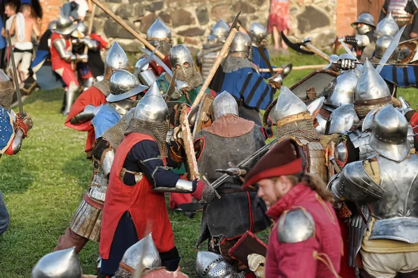 Battaglia medievale — Foto Stock