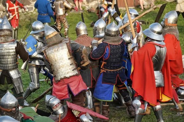Středověká bitva — Stock fotografie