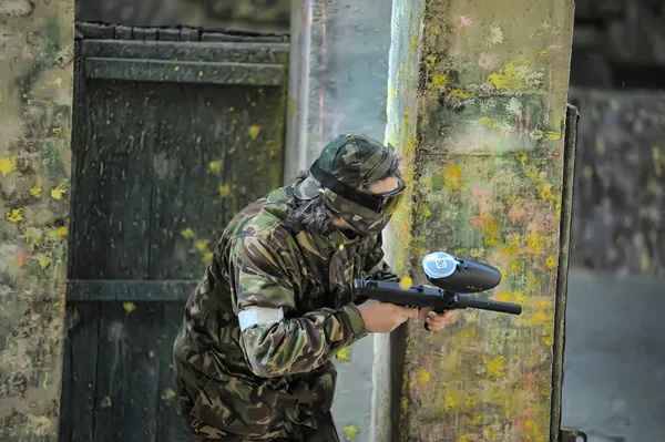 Paintball spelers — Stockfoto