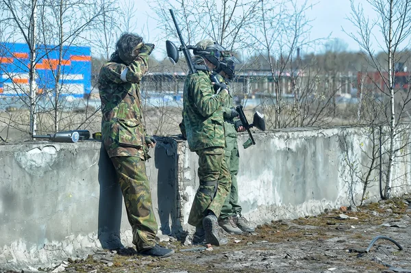 Paintball oyuncuları — Stok fotoğraf