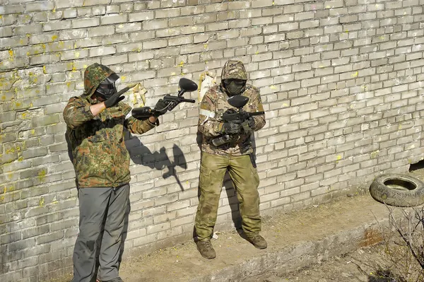 Paintball players — Stock Photo, Image