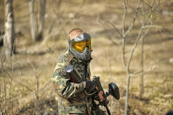 Paintball Jogadores — Fotografia de Stock