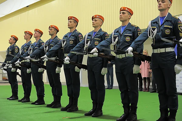 Performance of honor Russian Ministry of Emergency Situations — Stock Photo, Image