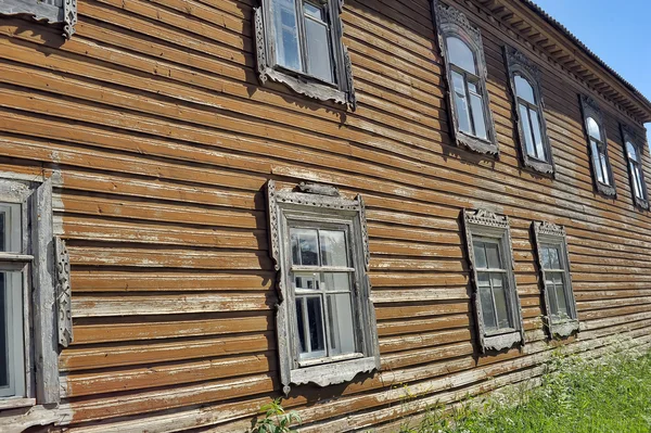 Wooden house facade — Stock Photo, Image