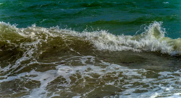 Vågor Längs Kusten Storm Svarta Havet — Stockfoto