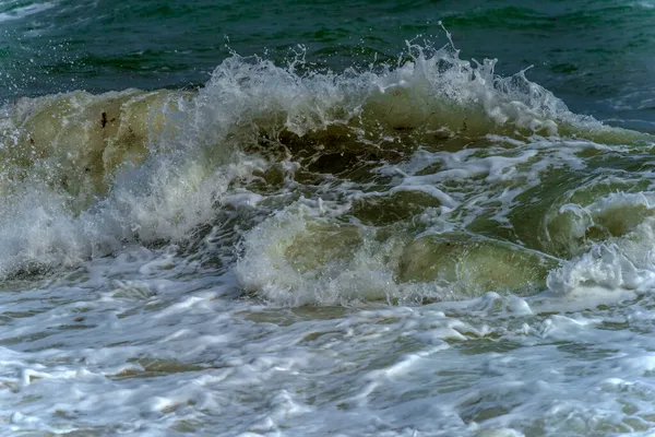 Golven Langs Kust Tijdens Een Storm Zwarte Zee — Stockfoto