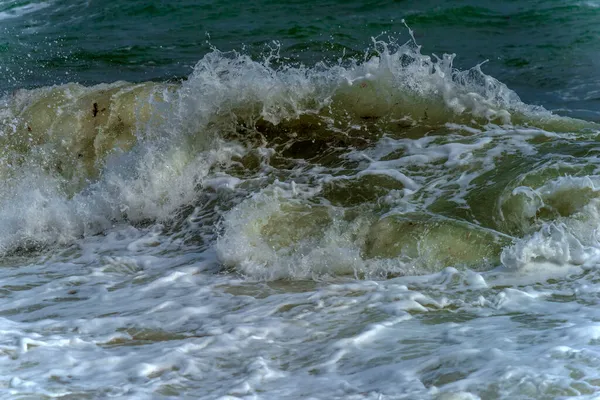 Olas Largo Costa Durante Una Tormenta Mar Negro — Foto de Stock