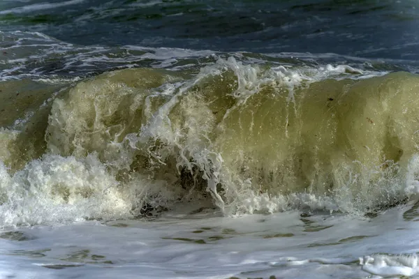 Golven Langs Kust Tijdens Een Storm Zwarte Zee — Stockfoto