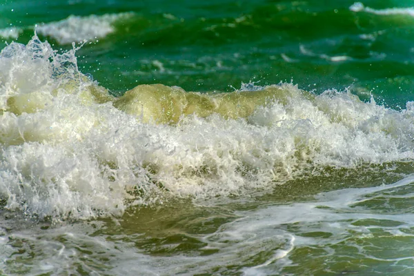 Vågor Längs Kusten Storm Svarta Havet — Stockfoto