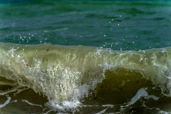 Хвилі Вздовж Узбережжя Під Час Бурі Чорному Морі — стокове фото