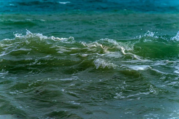 Onde Lungo Costa Durante Una Tempesta Sul Mar Nero — Foto Stock