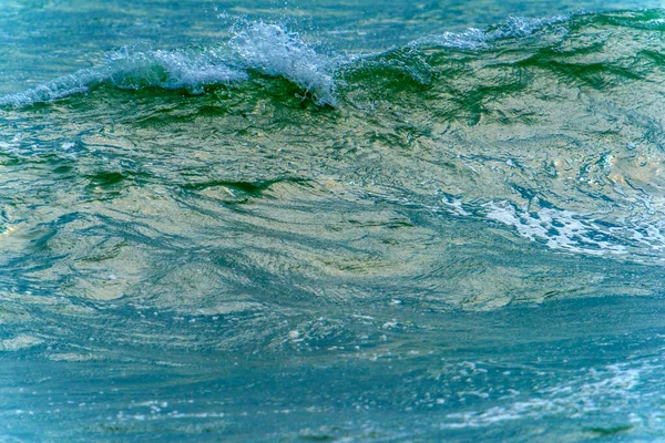 Gelombang Sepanjang Pantai Selama Badai Laut Hitam — Stok Foto