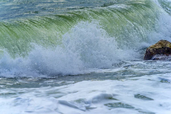 Olas Largo Costa Durante Una Tormenta Mar Negro — Foto de Stock