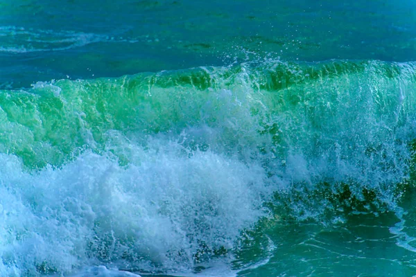 Ondas Longo Costa Durante Uma Tempestade Mar Negro — Fotografia de Stock