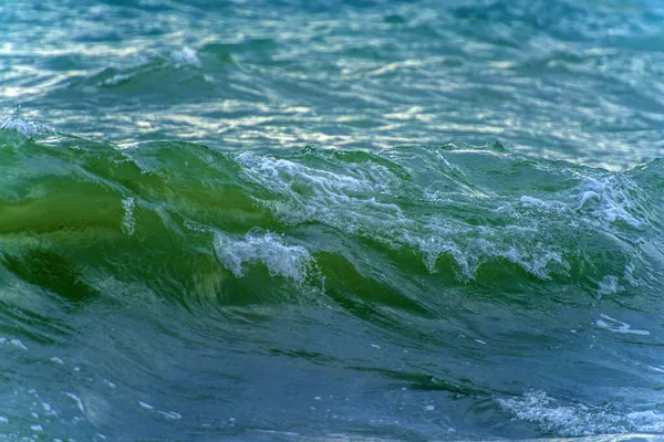 Ondas Longo Costa Durante Uma Tempestade Mar Negro — Fotografia de Stock