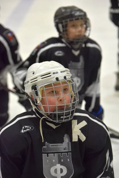 Russland Petersburg 2019 Kinder Beim Offenen Turnier Für Kinderhockey — Stockfoto