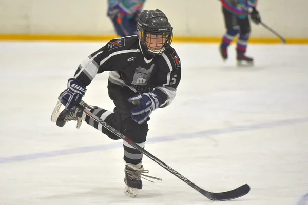 Russland Petersburg 2019 Kinder Beim Offenen Turnier Für Kinderhockey — Stockfoto