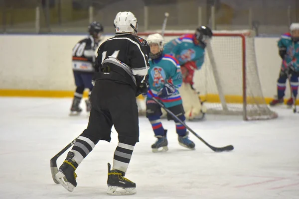 Rusia San Petersburgo 2019 Niños Jugando Hockey Torneo Abierto Hockey — Foto de Stock