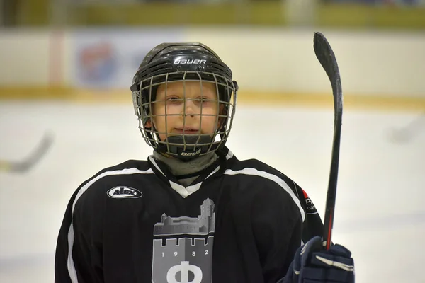 Russia San Pietroburgo 2019 Bambini Che Giocano Hockey Torneo Aperto — Foto Stock