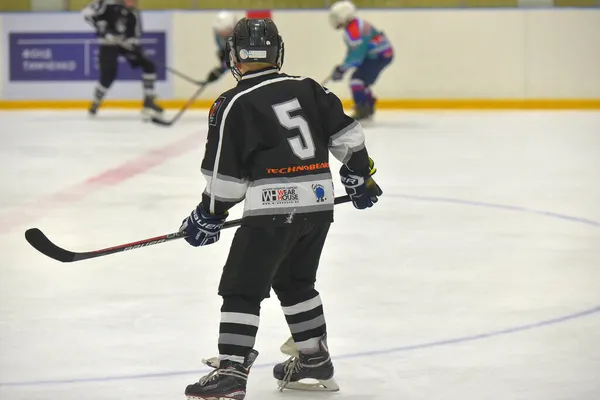 Russland Petersburg 2019 Kinder Beim Offenen Turnier Für Kinderhockey — Stockfoto