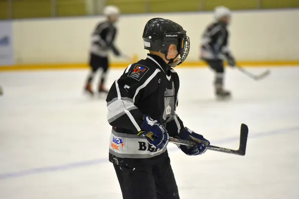 Russia San Pietroburgo 2019 Bambini Che Giocano Hockey Torneo Aperto — Foto Stock