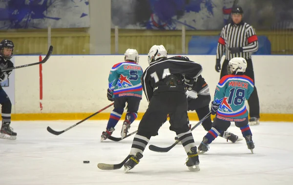 Rusia San Petersburgo 2019 Niños Jugando Hockey Torneo Abierto Hockey — Foto de Stock