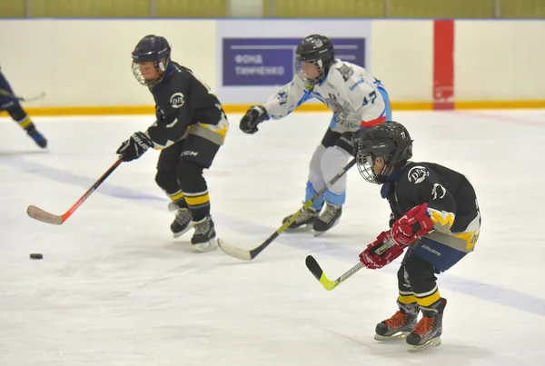 Ryssland Petersburg 2019 Barn Som Spelar Hockey Den Öppna Turneringen — Stockfoto