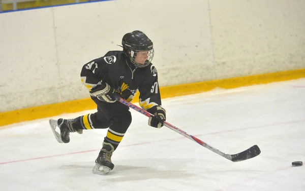 Rusia San Petersburgo 2019 Niños Jugando Hockey Torneo Abierto Hockey — Foto de Stock