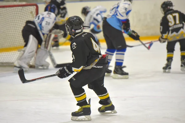 Rusland Petersburg 2019 Kinderen Die Hockey Spelen Het Open Toernooi — Stockfoto