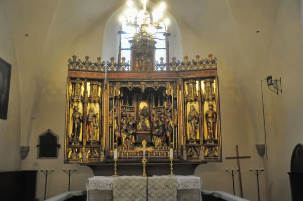 Estonia Tallin 2014 Antigua Iglesia Del Espíritu Santo Interior — Foto de Stock