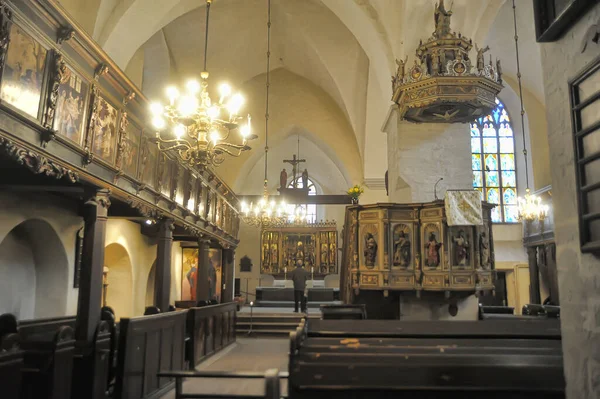 Estonie Tallinn 2014 Ancienne Église Saint Esprit Intérieur — Photo