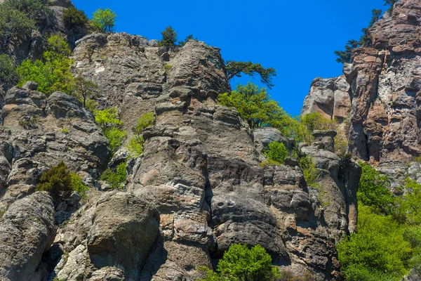 Skalní Pilíře Údolí Duchů Pohoří Demerji Krym — Stock fotografie