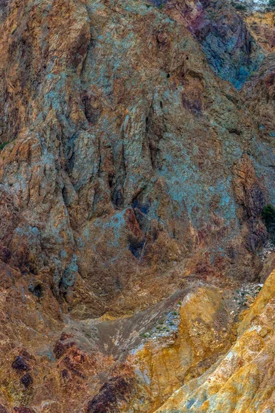 Flerfärgade Berg Krim Klippor Närbild — Stockfoto