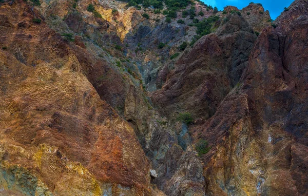 Bunte Berge Auf Der Krim Felsen Aus Nächster Nähe — Stockfoto