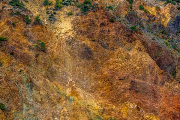 Flerfärgade Berg Krim Klippor Närbild — Stockfoto