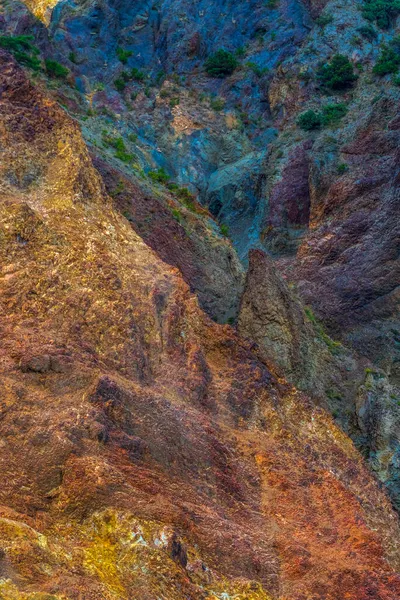 Wielobarwne Góry Krymie Skały Bliska — Zdjęcie stockowe