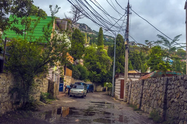 Алупка Крым 2021 Улицы Старого Города Алупка — стоковое фото
