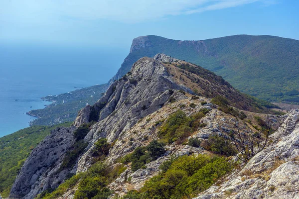 Los Paisajes Crimea Mar Las Montañas Las Colinas —  Fotos de Stock