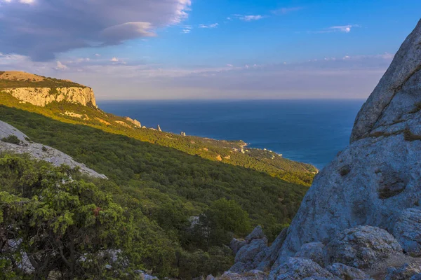 Landscapes Crimea Sea Mountains Hills —  Fotos de Stock