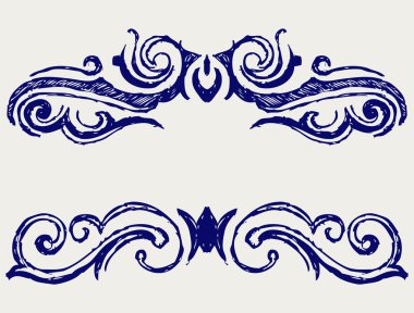 Kaligrafi öğe ve sayfa dekorasyon