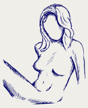 güzel genç çıplak kadın