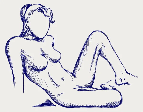 Bella giovane donna nuda — Foto Stock