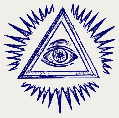 All seeing eye clipart