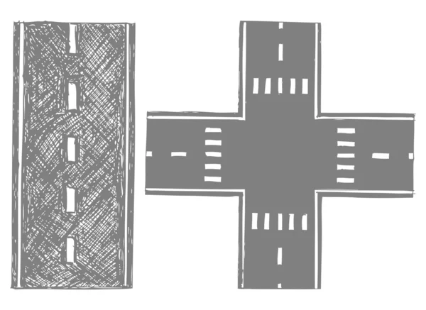 Esboço rodoviário — Fotografia de Stock